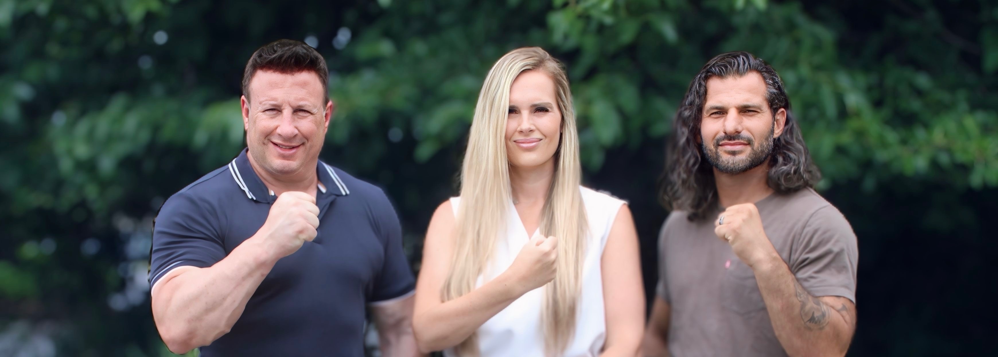 Chris Pollak, Elliott Shem-Tov, and Amanda Trombetta
